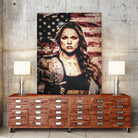 Ronda Rousey by Jurijs Permanickis on GIANT ART - red digital painting
