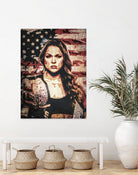 Ronda Rousey by Jurijs Permanickis on GIANT ART - red digital painting