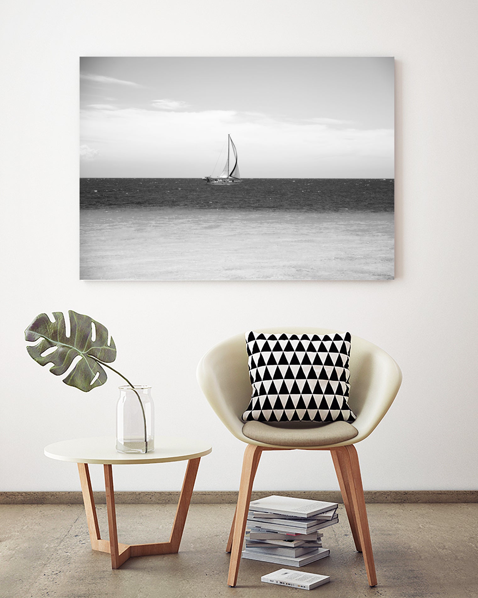 Sailing in the Caribbean Sea 2 by Anitas Bellas Art on GIANT ART - white coastal sailing