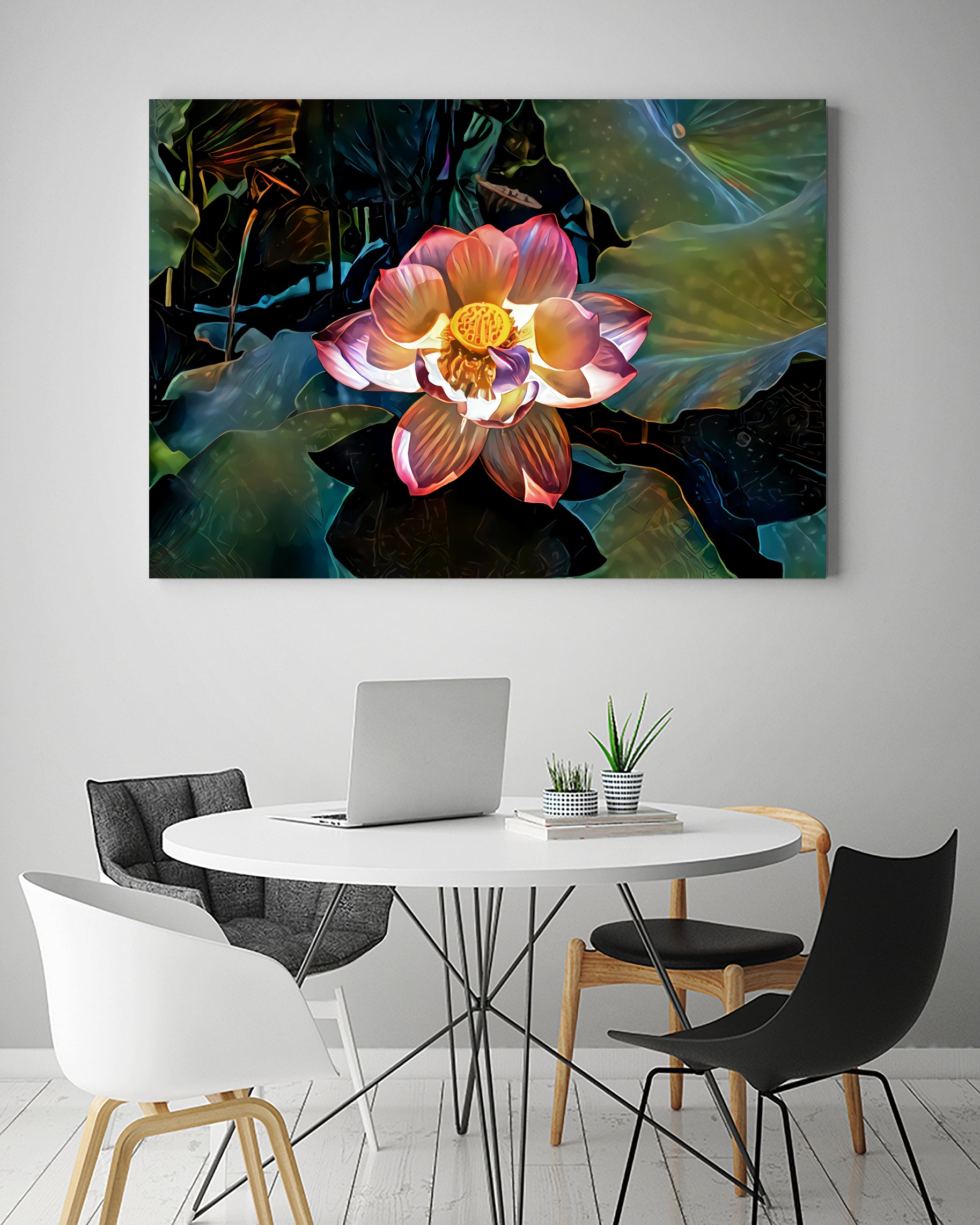 Nelumbo nucifera by Svetlana Eremenko on GIANT ART - pink digital painting