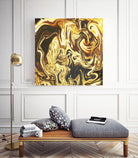 Abstract Marble Painting by Amir Faysal on GIANT ART - yellow digital painting