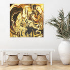 Abstract Marble Painting by Amir Faysal on GIANT ART - yellow digital painting