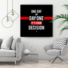 Decision by Mariana Angelova on GIANT ART - black typography