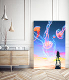 Jelly Clouds Assemblage by Aesthetic Vaporwave on GIANT ART - blue photo illustration