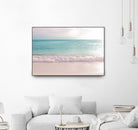 Soft Pastel Ocean Waves 1 by Anitas Bellas Art on GIANT ART - pink coastal carabeean sea