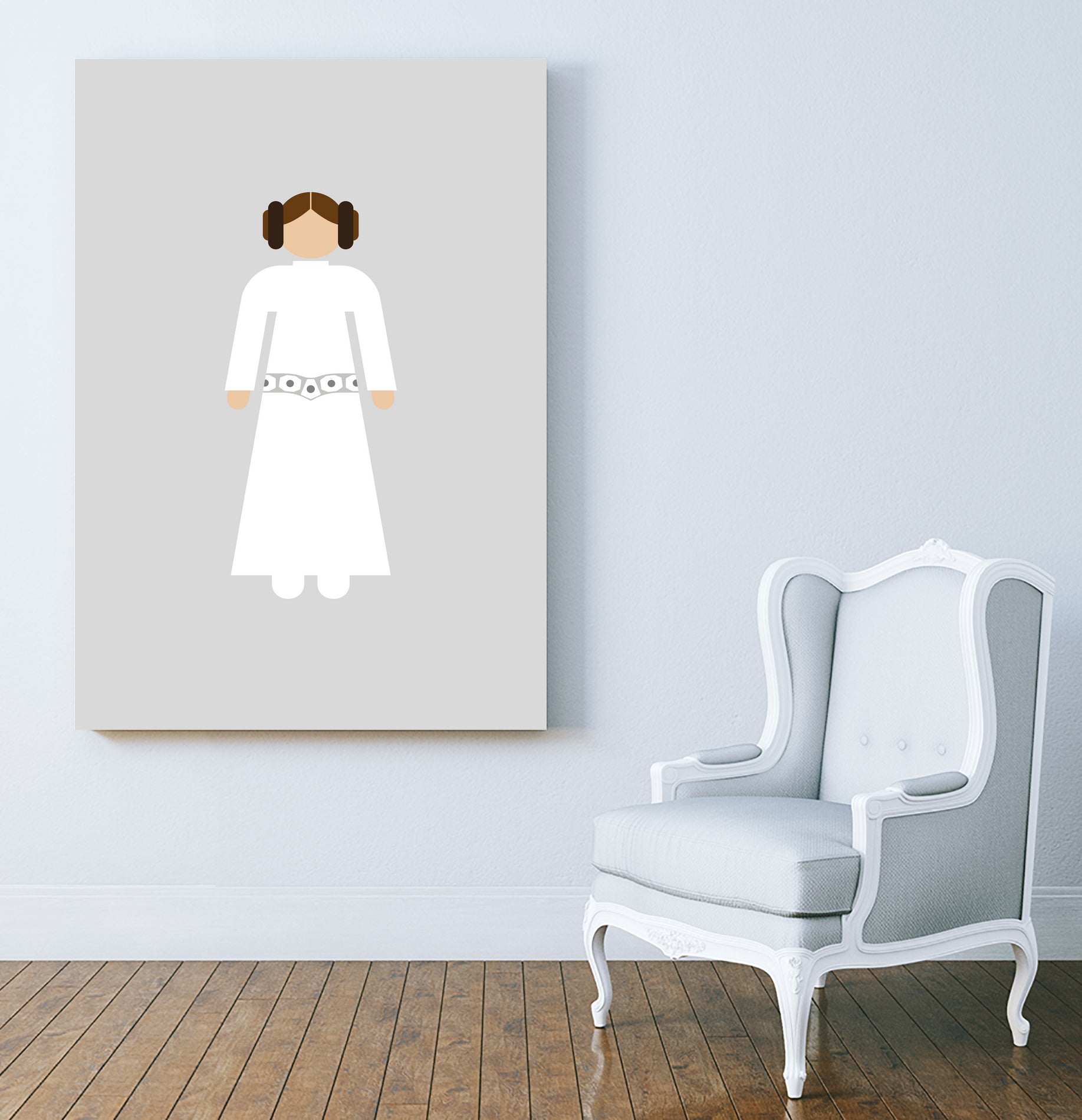 Leia 02 by Viktor Hertz on GIANT ART - white vector illustration