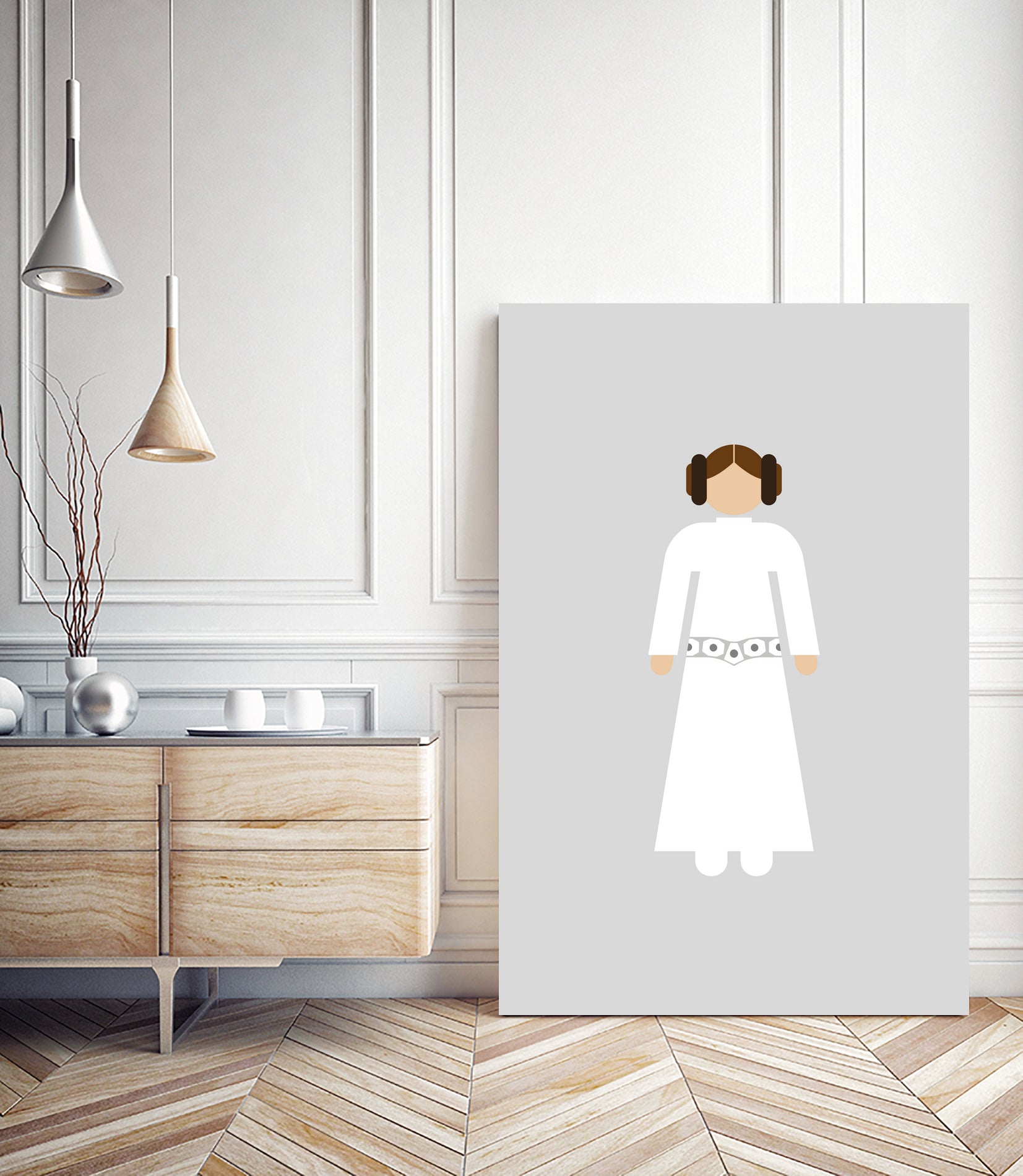 Leia 02 by Viktor Hertz on GIANT ART - white vector illustration