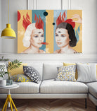 Razzi Arpie Inferno e Fiamme by giuseppe conti on GIANT ART - yellow digital painting