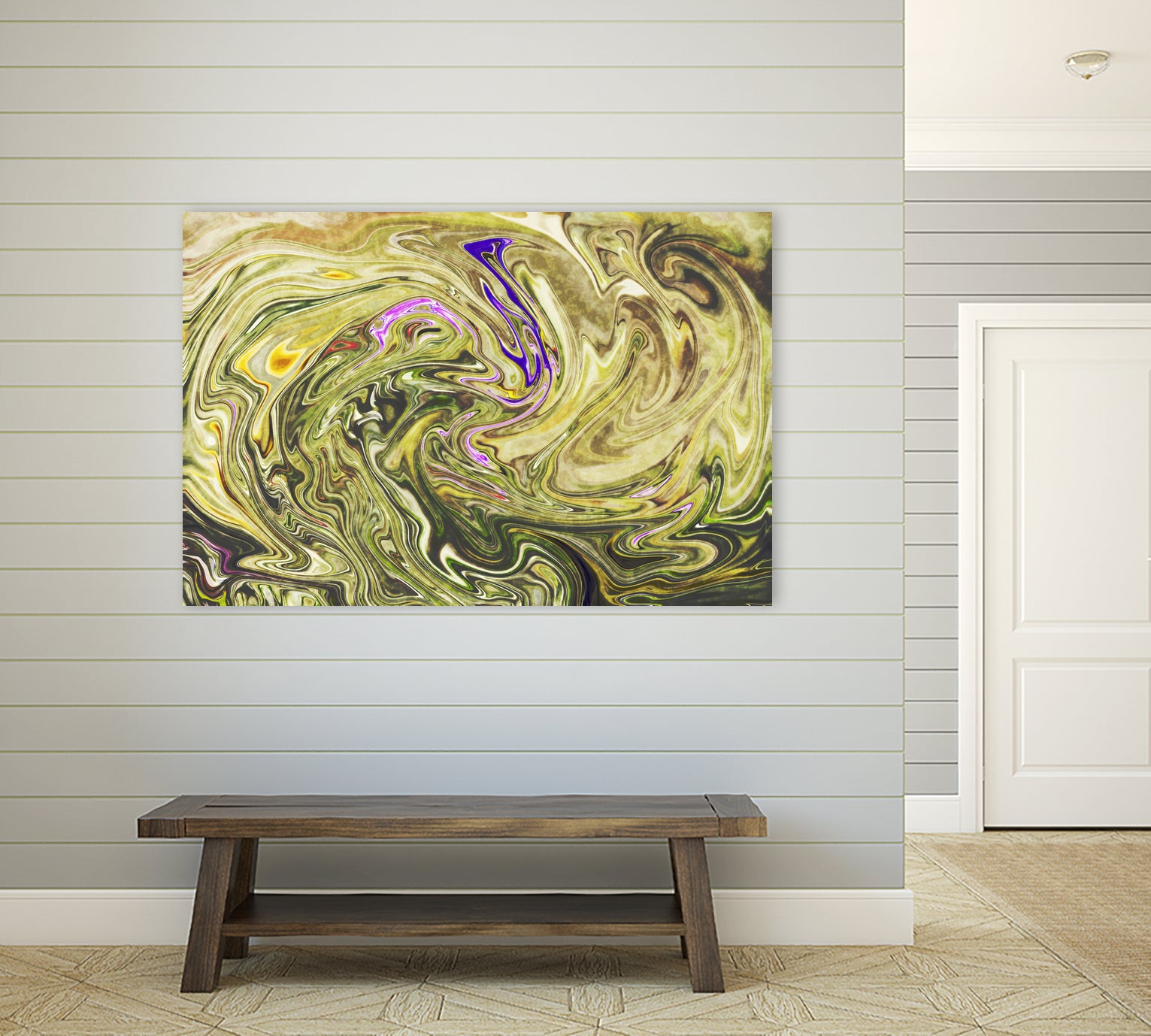 Abstract Marble Painting by Amir Faysal on GIANT ART - yellow digital painting