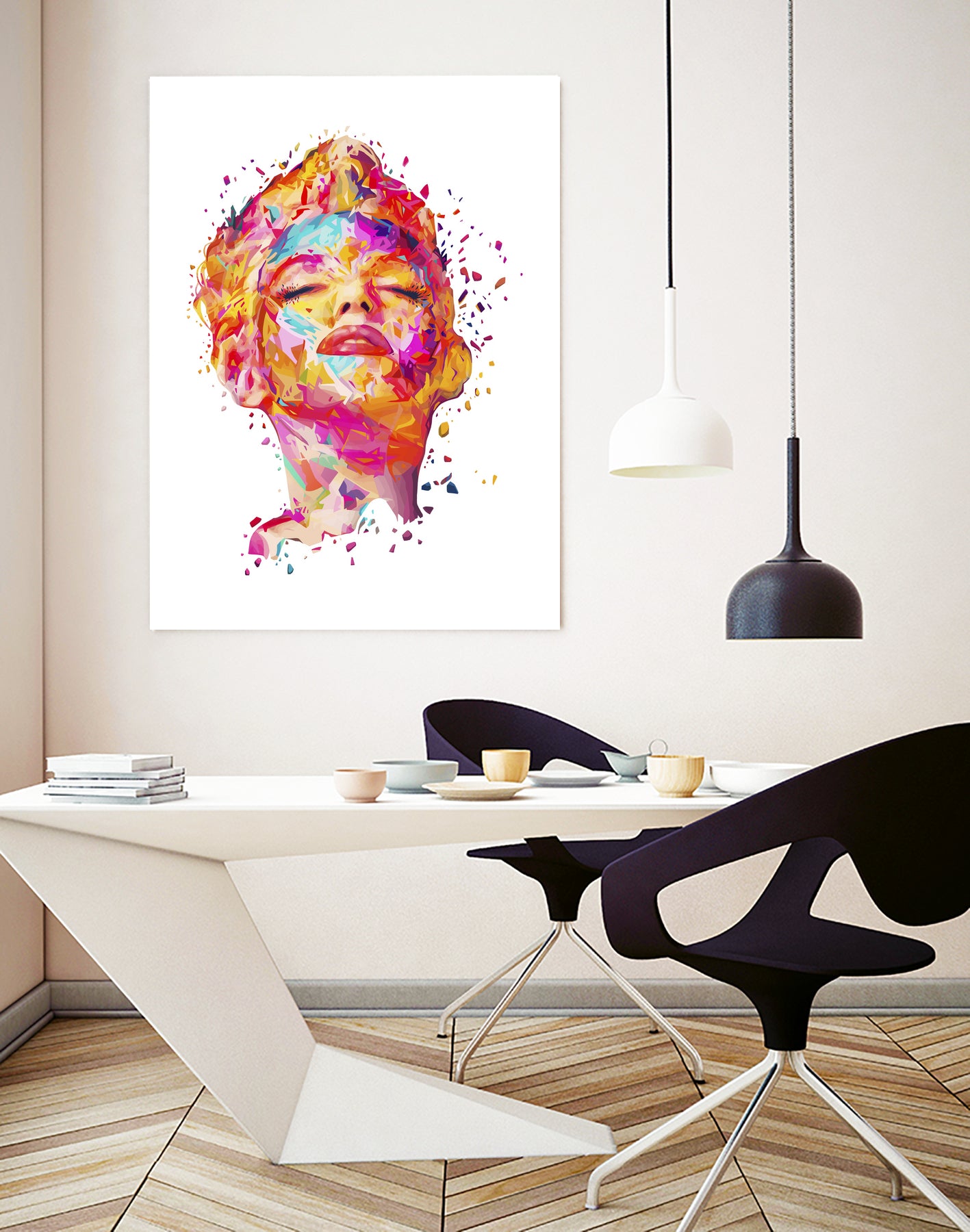 Marilyn White by Alessandro Pautasso on GIANT ART - white digital painting