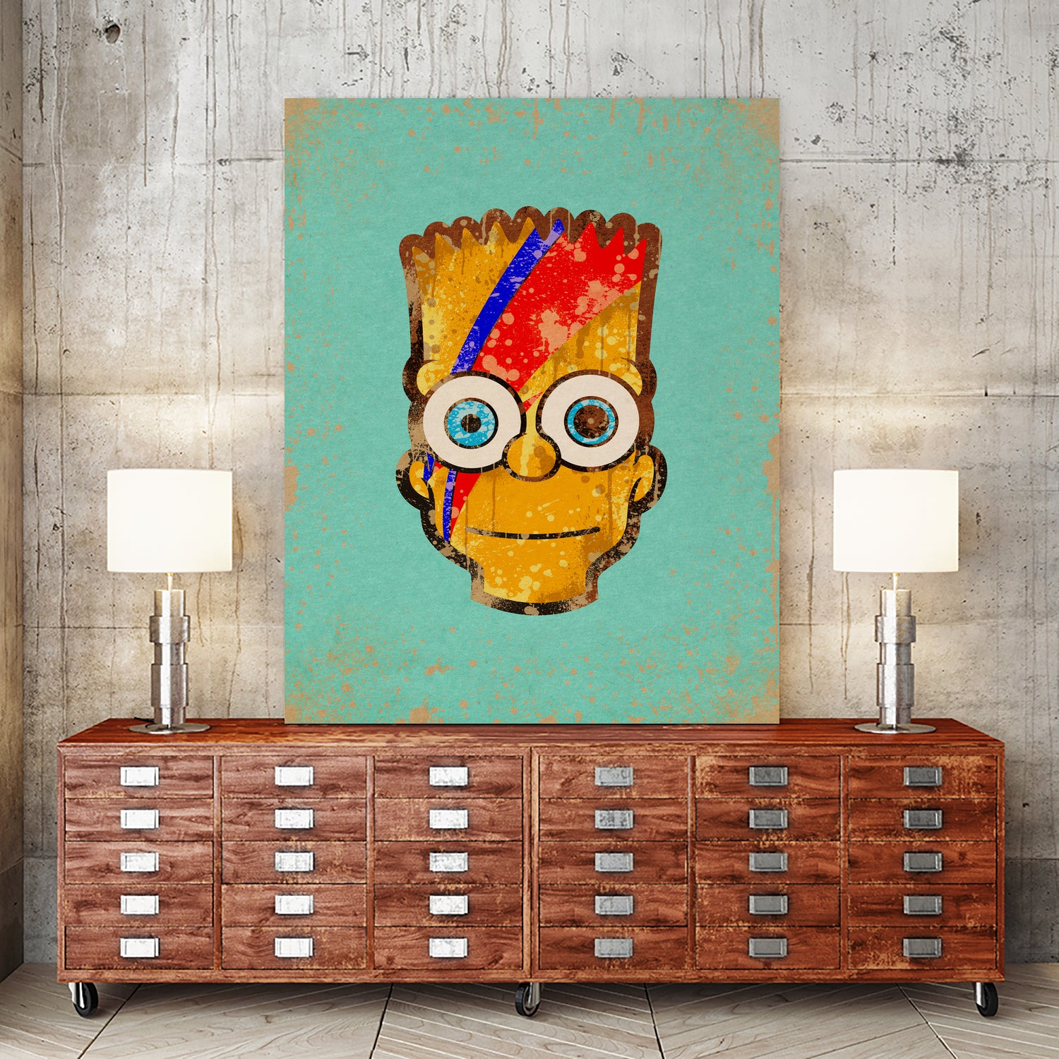 Ziggy Bartdust by Nick Beery on GIANT ART - yellow digital painting