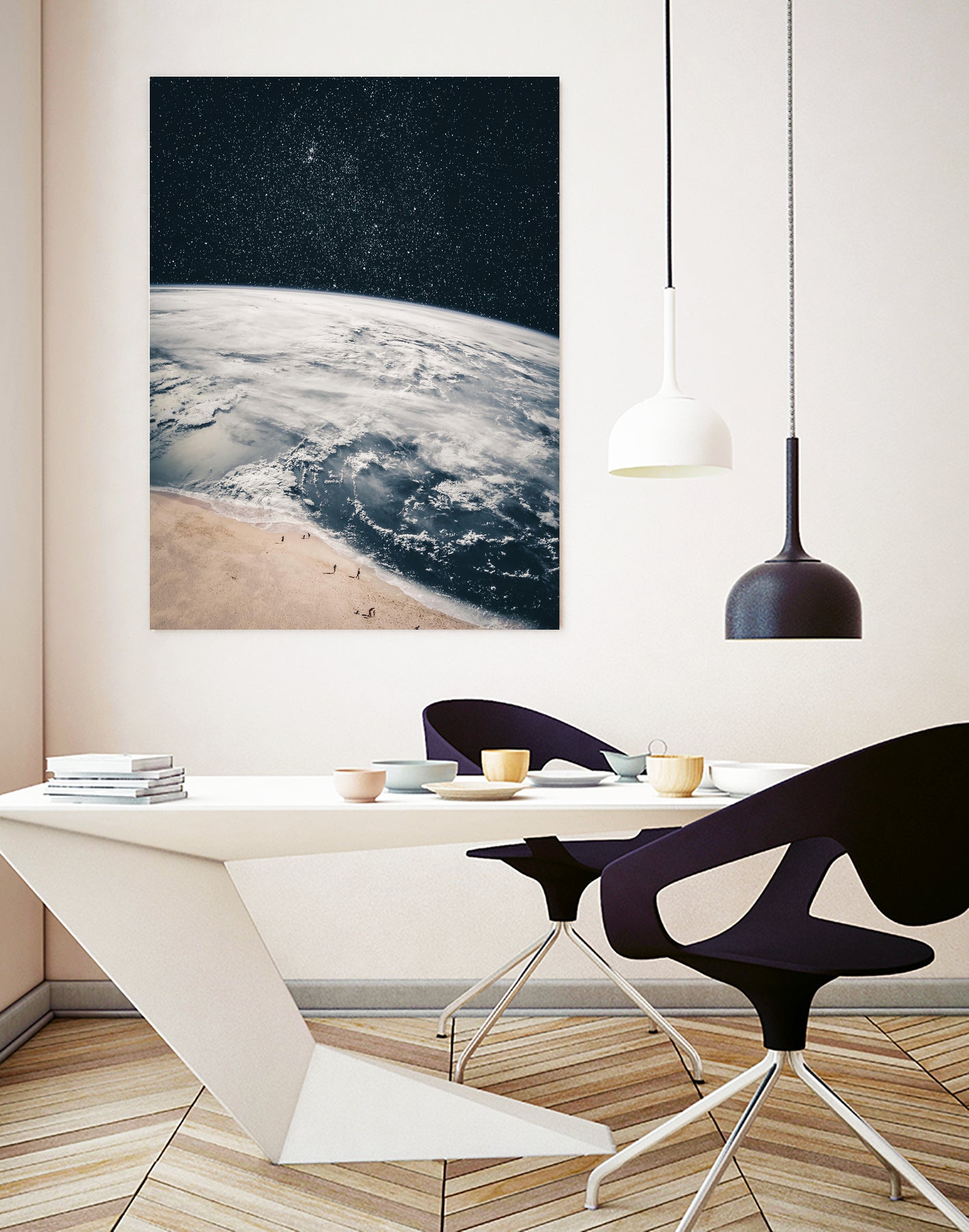 Walk on the beach by GEN Z by Rigaud Mickaël on GIANT ART - black photo illustration