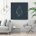 Shell by Alessandra Gagliano on GIANT ART - gray vector illustration
