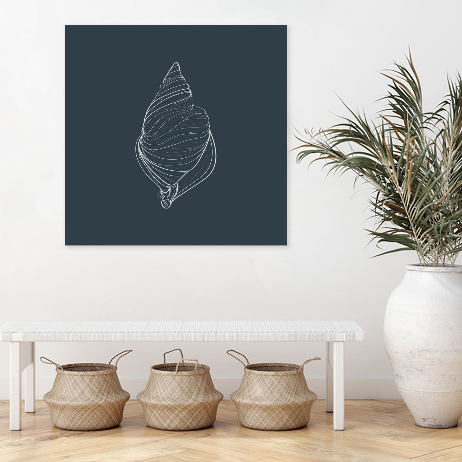 Shell by Alessandra Gagliano on GIANT ART - gray vector illustration