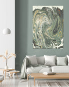 Abstract Marble Painting III by Amir Faysal on GIANT ART - gray digital painting