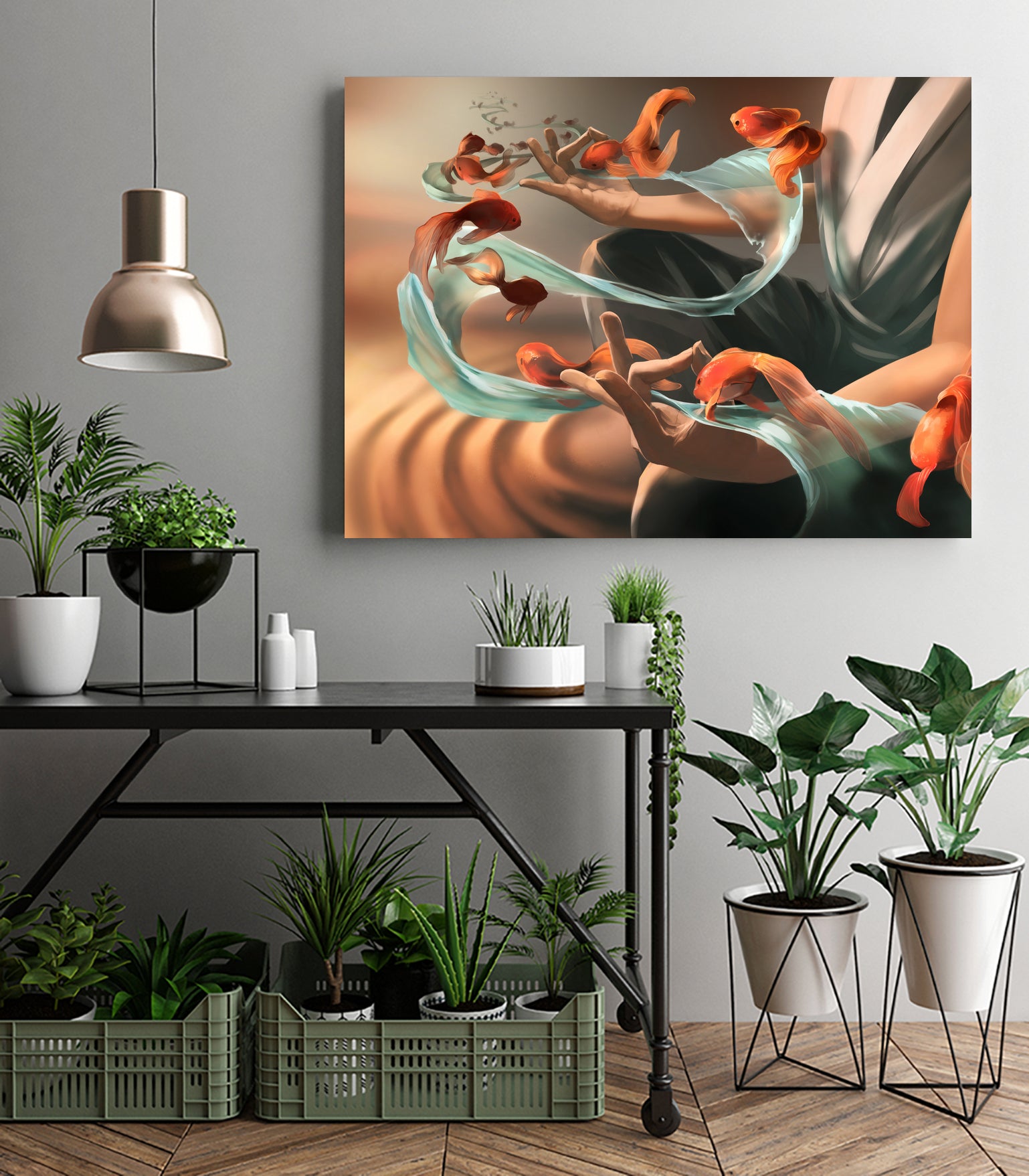 Inspiration Expiration by Cyril Rolando on GIANT ART - yellow digital painting