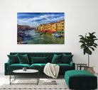 Grand Canal from Rialto Bridge by Darryl Brooks on GIANT ART - blue photo manipulation