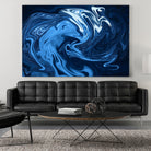 Abstract Marble Painting II by Amir Faysal on GIANT ART - blue digital painting