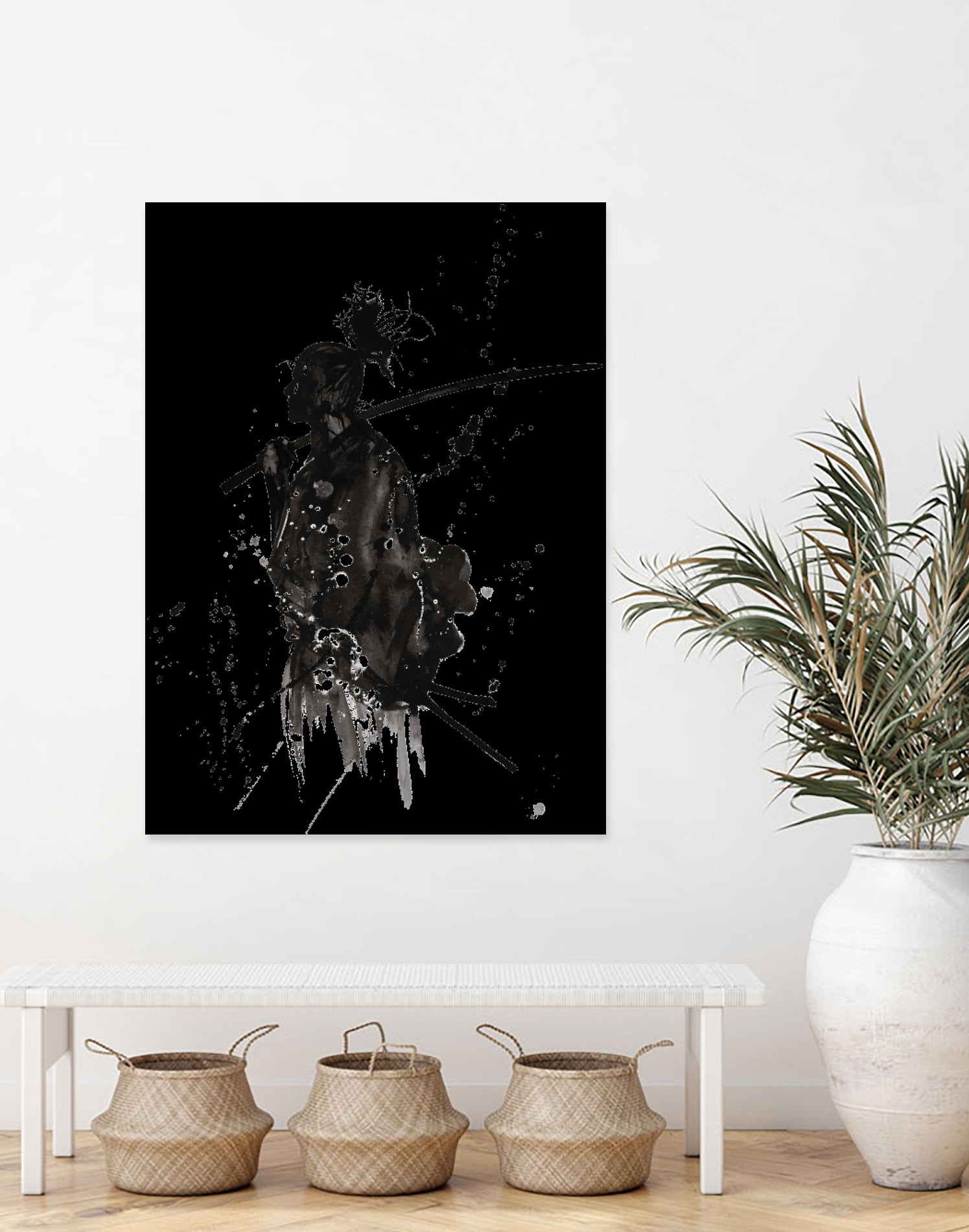 samurai japan katana warrior by Desi Setyoningrum on GIANT ART - black vector illustration