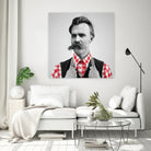 Hipster Nietzsche by Luigi Tarini on GIANT ART - gray photo manipulation