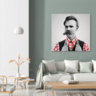Hipster Nietzsche by Luigi Tarini on GIANT ART - gray photo manipulation