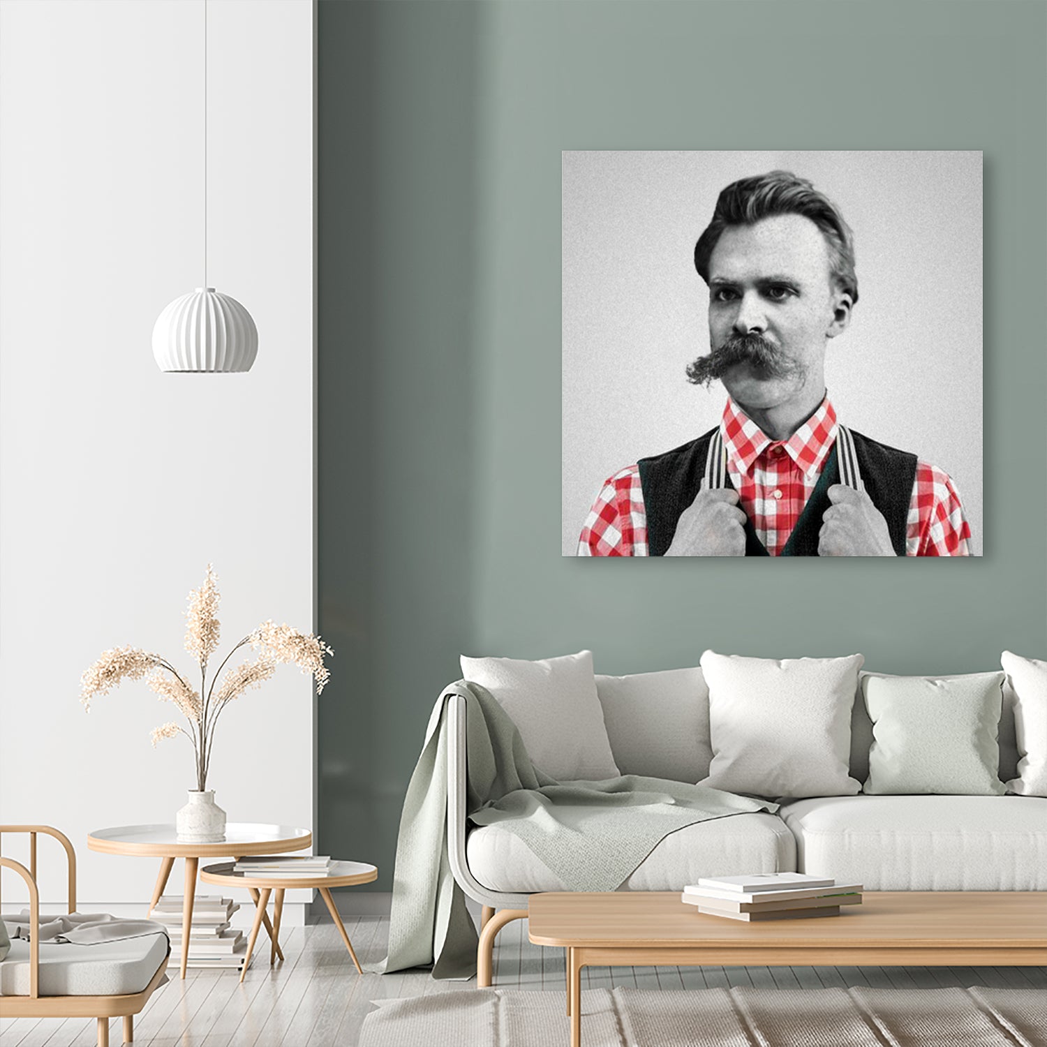 Hipster Nietzsche by Luigi Tarini on GIANT ART - gray photo manipulation