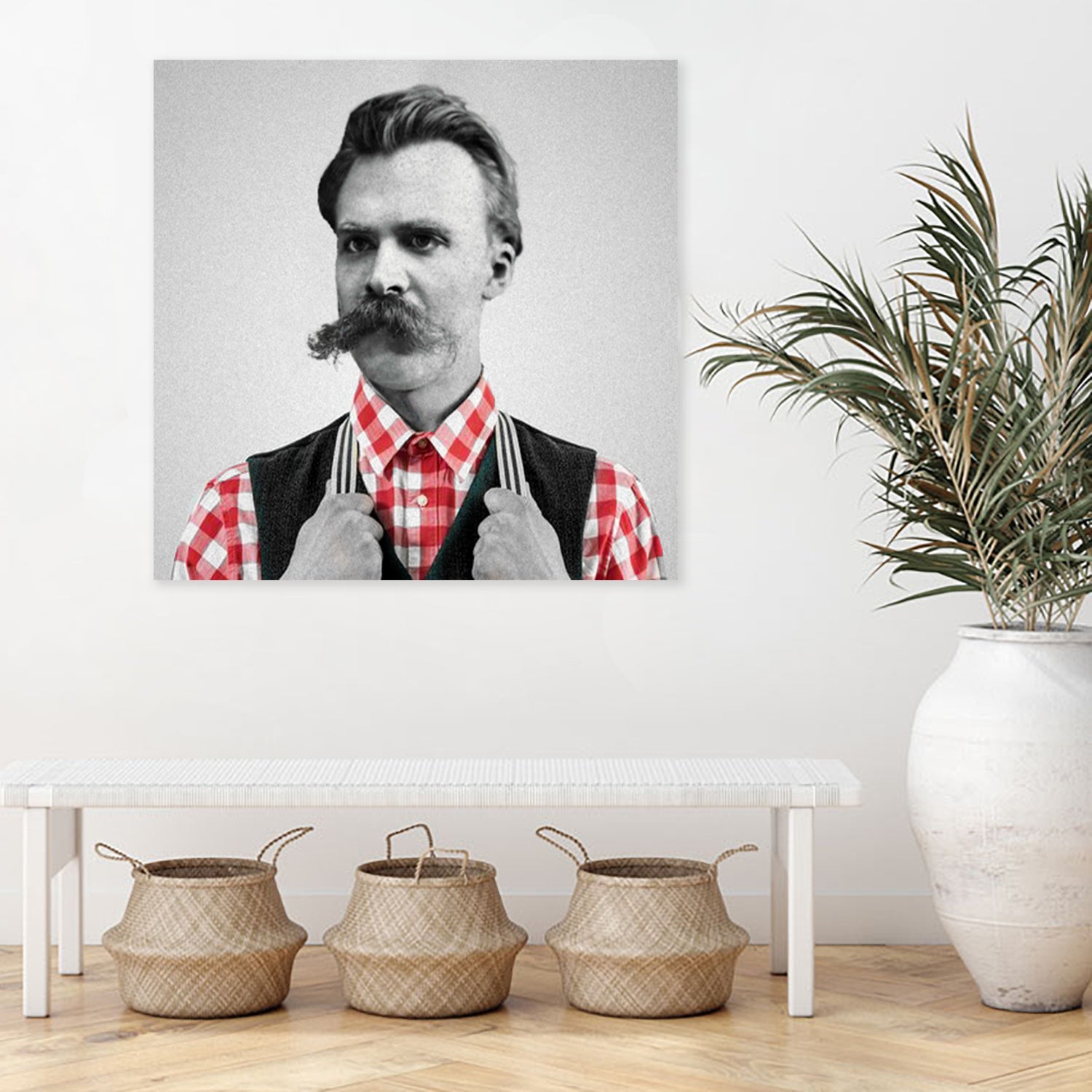 Hipster Nietzsche by Luigi Tarini on GIANT ART - gray photo manipulation