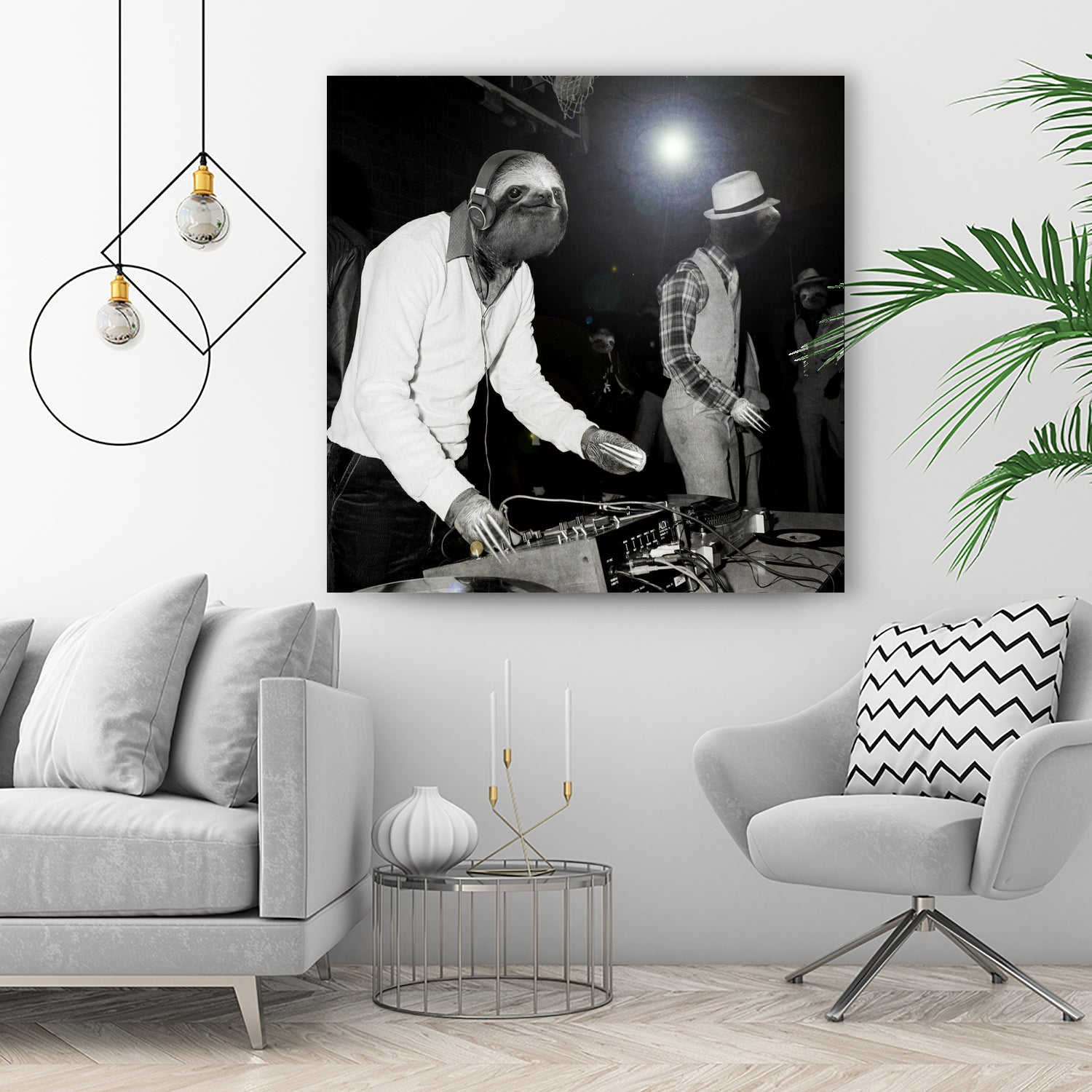 Last Night A Sloth Saved My Life by Luigi Tarini on GIANT ART - black photo manipulation