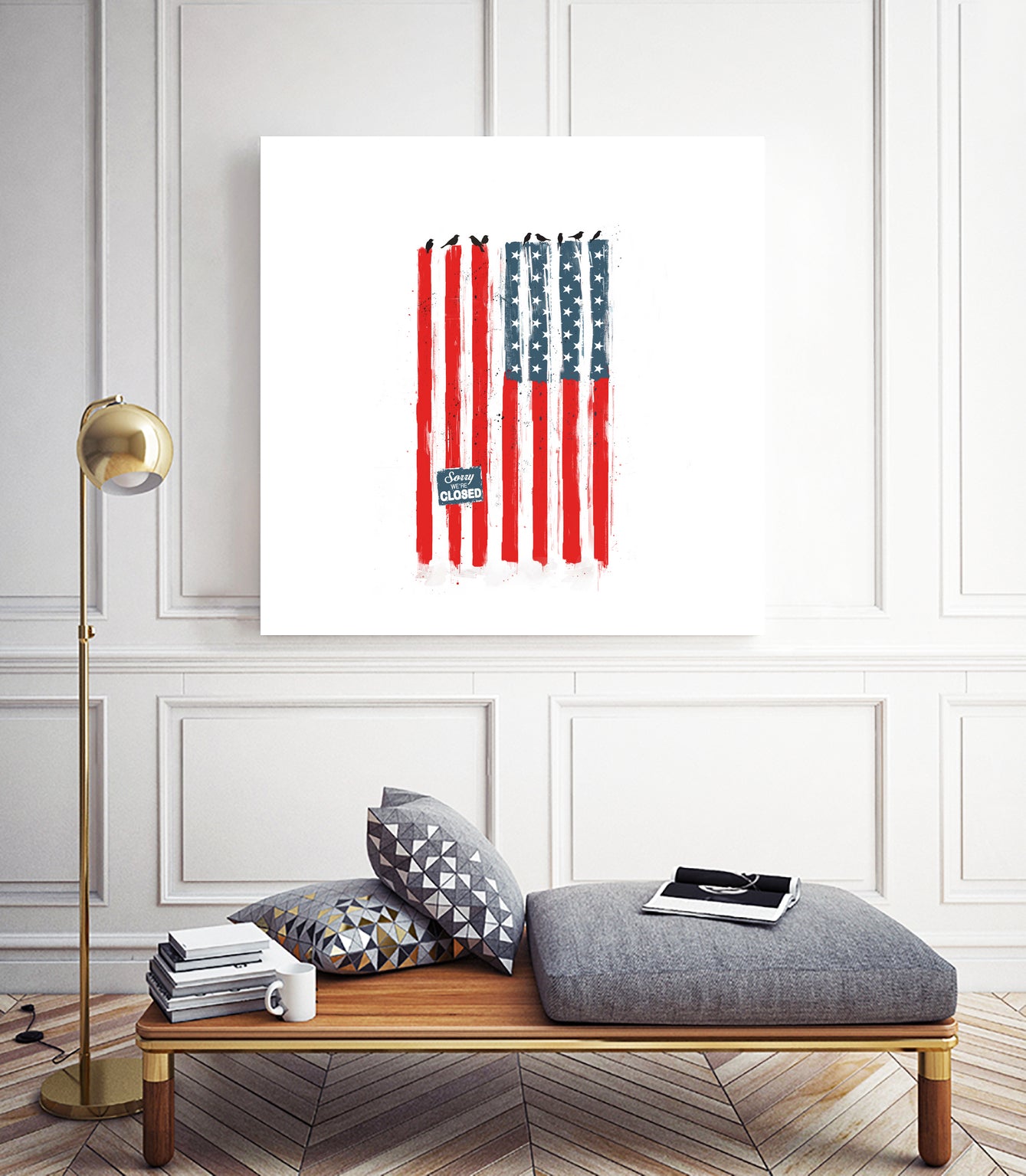 Sorry We're Closed by Solti Balázs on GIANT ART - white digital painting