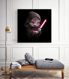 JEDICAT by JUMALI KATANI on GIANT ART - black digital painting