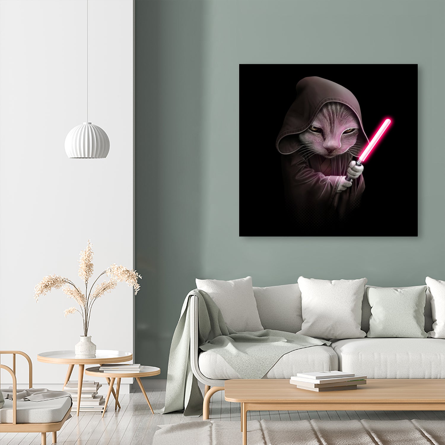 JEDICAT by JUMALI KATANI on GIANT ART - black digital painting