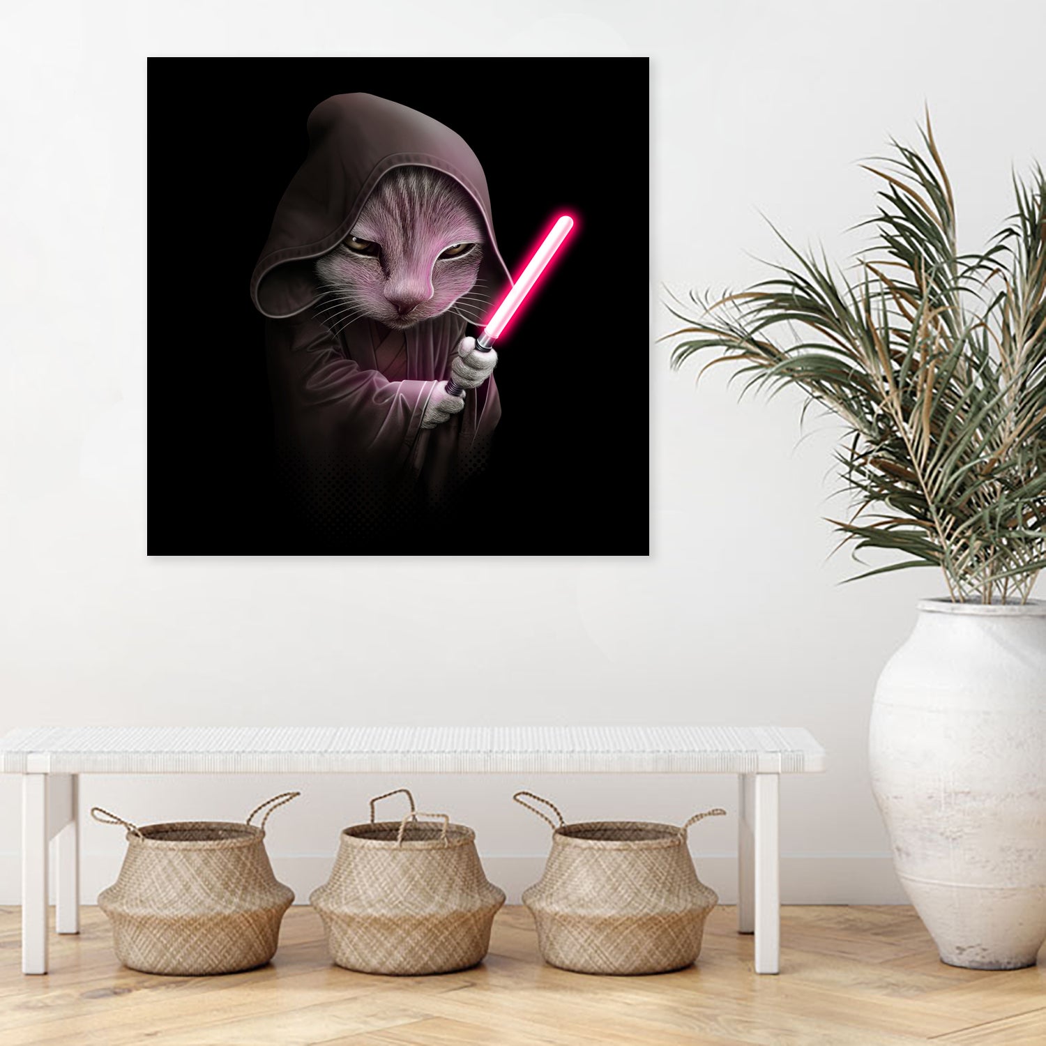 JEDICAT by JUMALI KATANI on GIANT ART - black digital painting