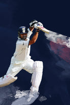 Sachin Tendulkar by Urvashi Suraiya on GIANT ART - blue digital painting