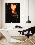 Heart On Fire by GEN Z by Rigaud Mickaël on GIANT ART - orange photo illustration