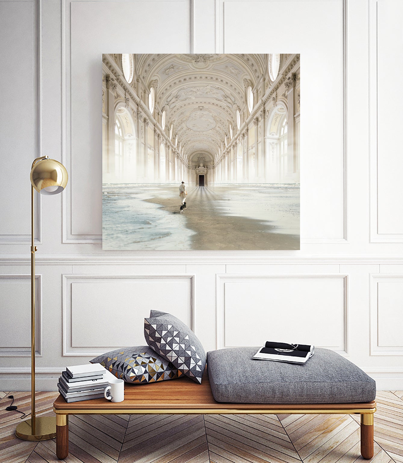 The Line by Evgenij Soloviev on GIANT ART - brown photo illustration