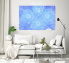 Blue ripples, four loci by Victor Fitzsimons on GIANT ART - blue mixed media