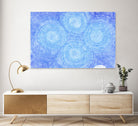 Blue ripples, four loci by Victor Fitzsimons on GIANT ART - blue mixed media