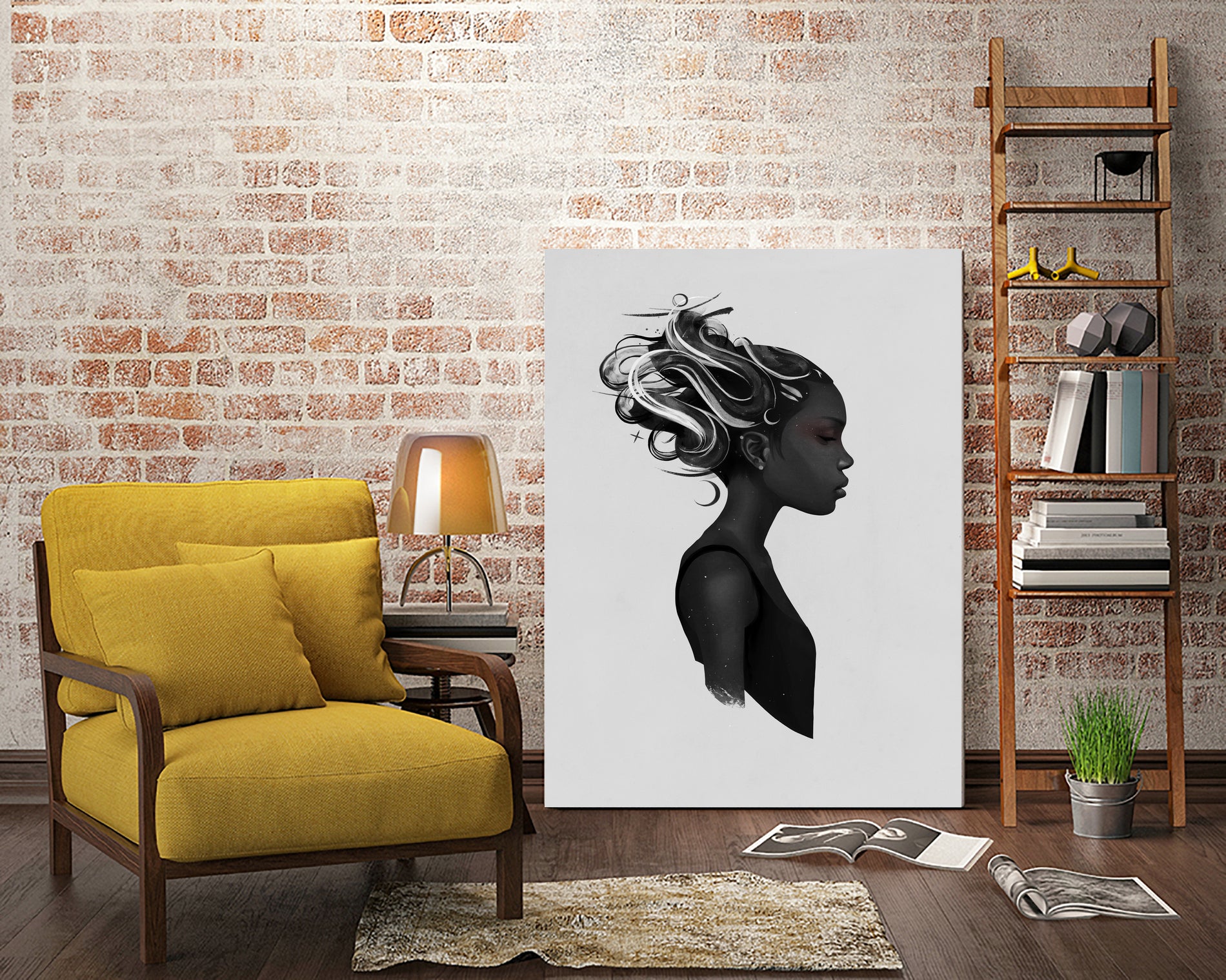 Hard To Say by Ruben Ireland on GIANT ART - black digital painting