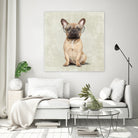 Mr French Bulldog by Roberta Jean Pharelli on GIANT ART - white digital painting
