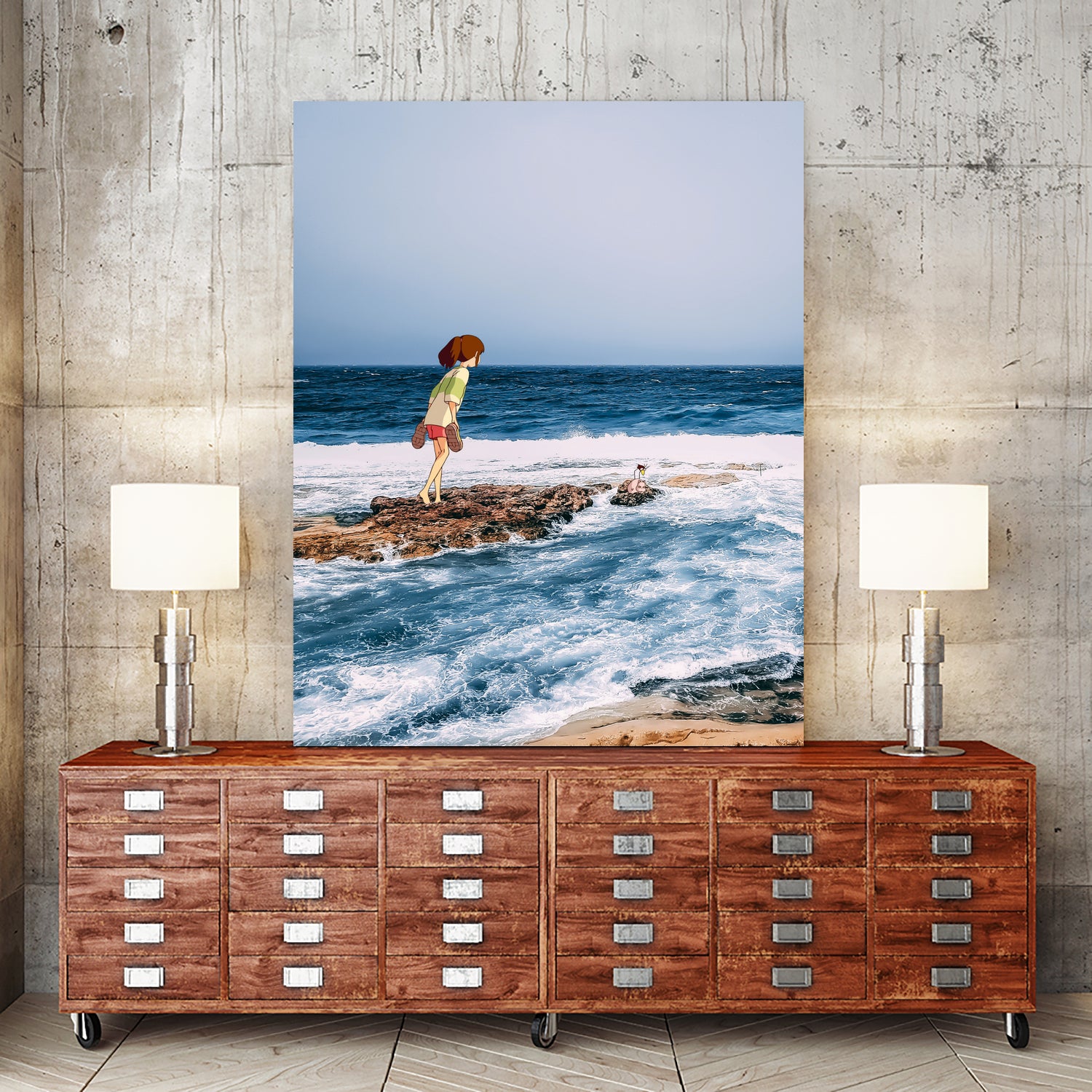 Crisp Salt Air by David Kostap on GIANT ART - blue photo manipulation