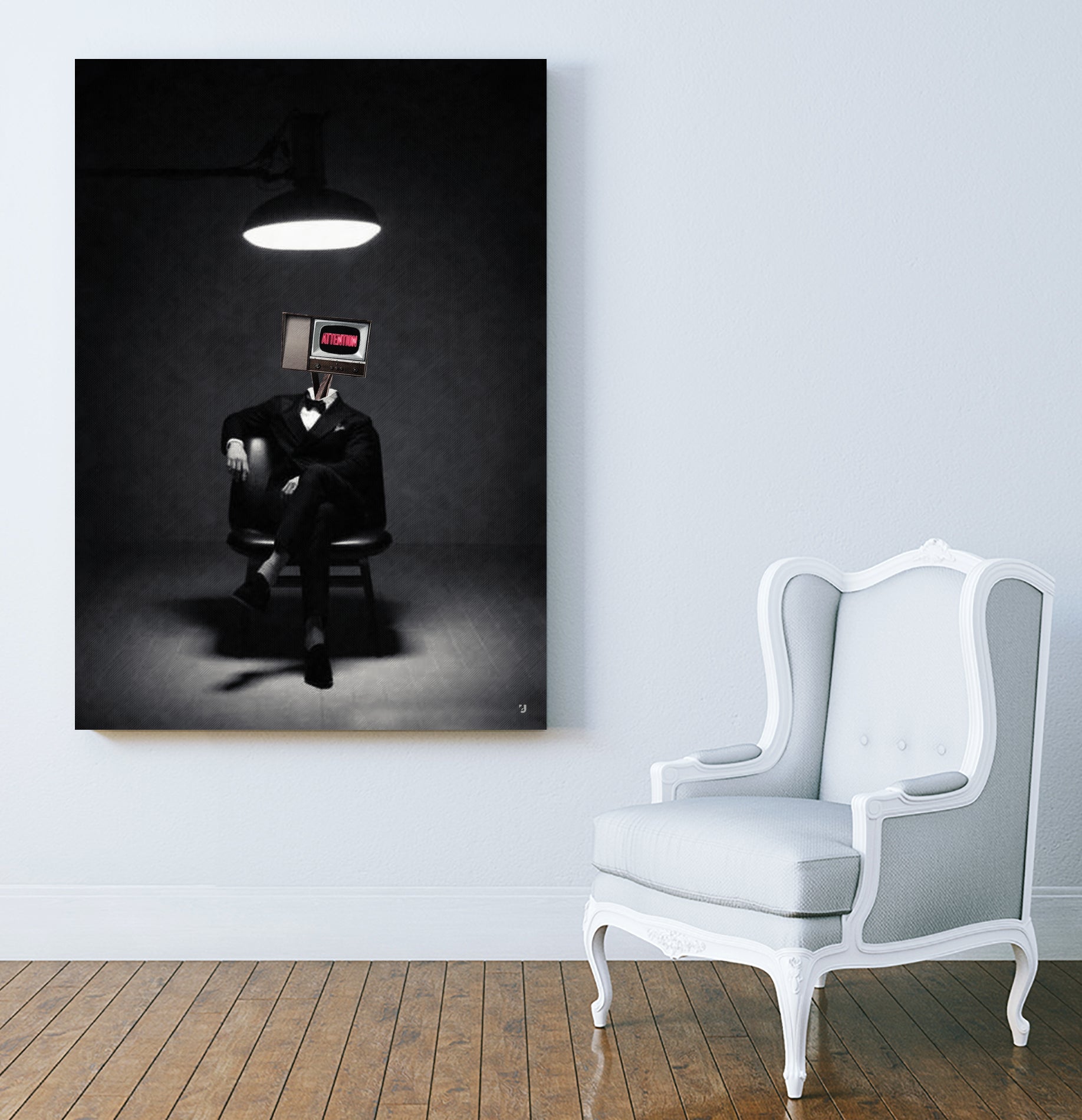 ATTENTION by Menelaos Trompoukis on GIANT ART - black digital painting