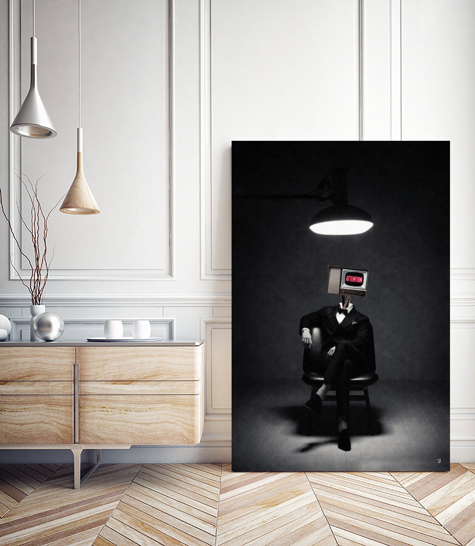 ATTENTION by Menelaos Trompoukis on GIANT ART - black digital painting