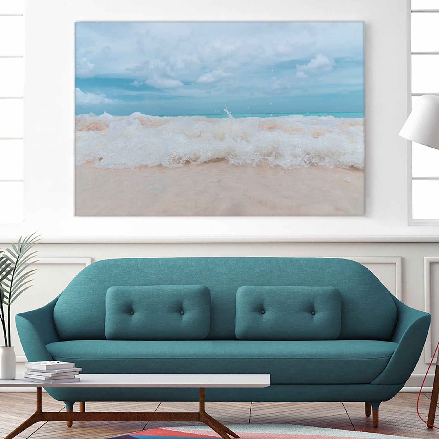 Caribbean Rush 1 by ©AnitasBellasArt on GIANT ART - blue coastal