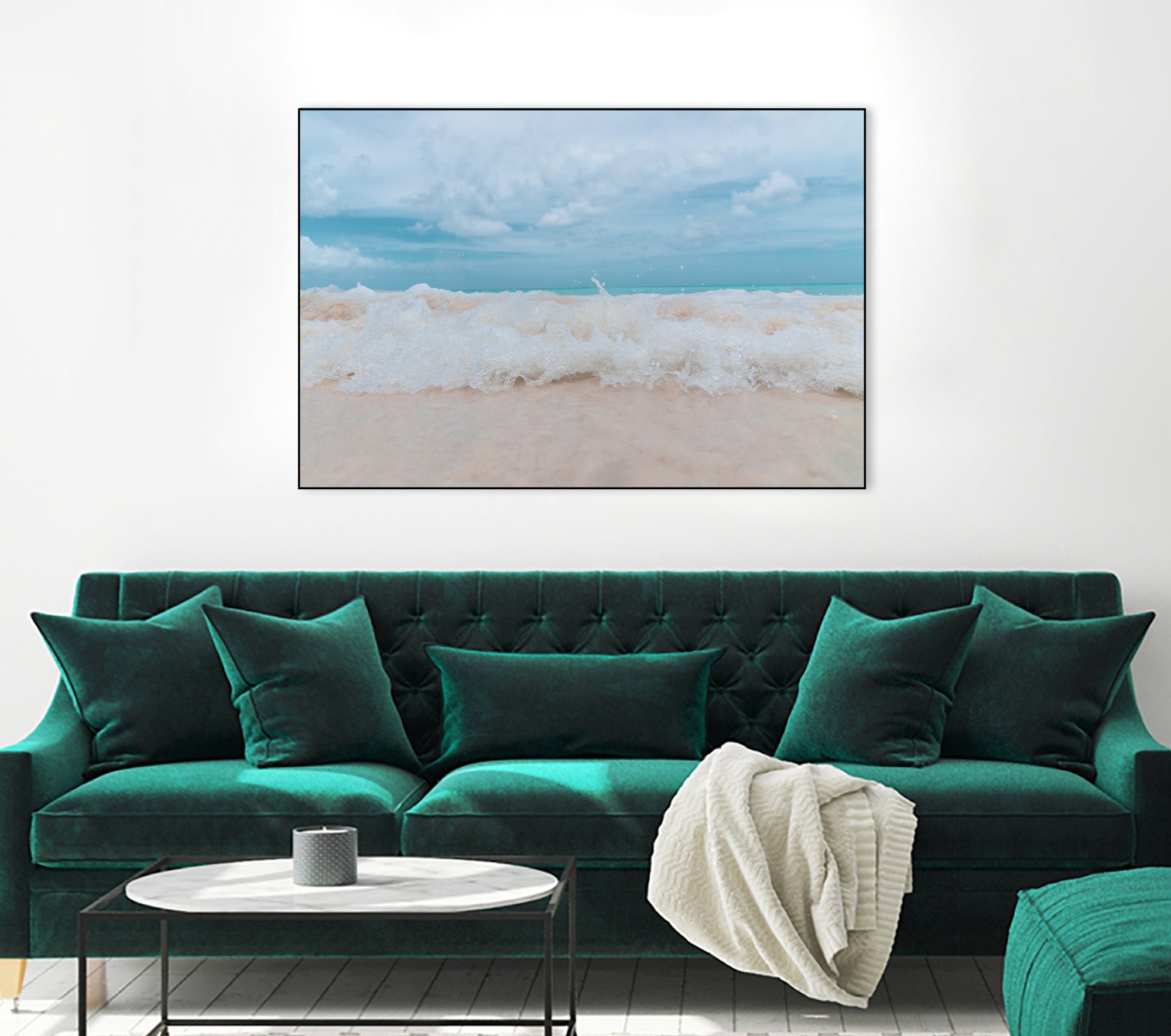 Caribbean Rush 1 by ©AnitasBellasArt on GIANT ART - blue coastal