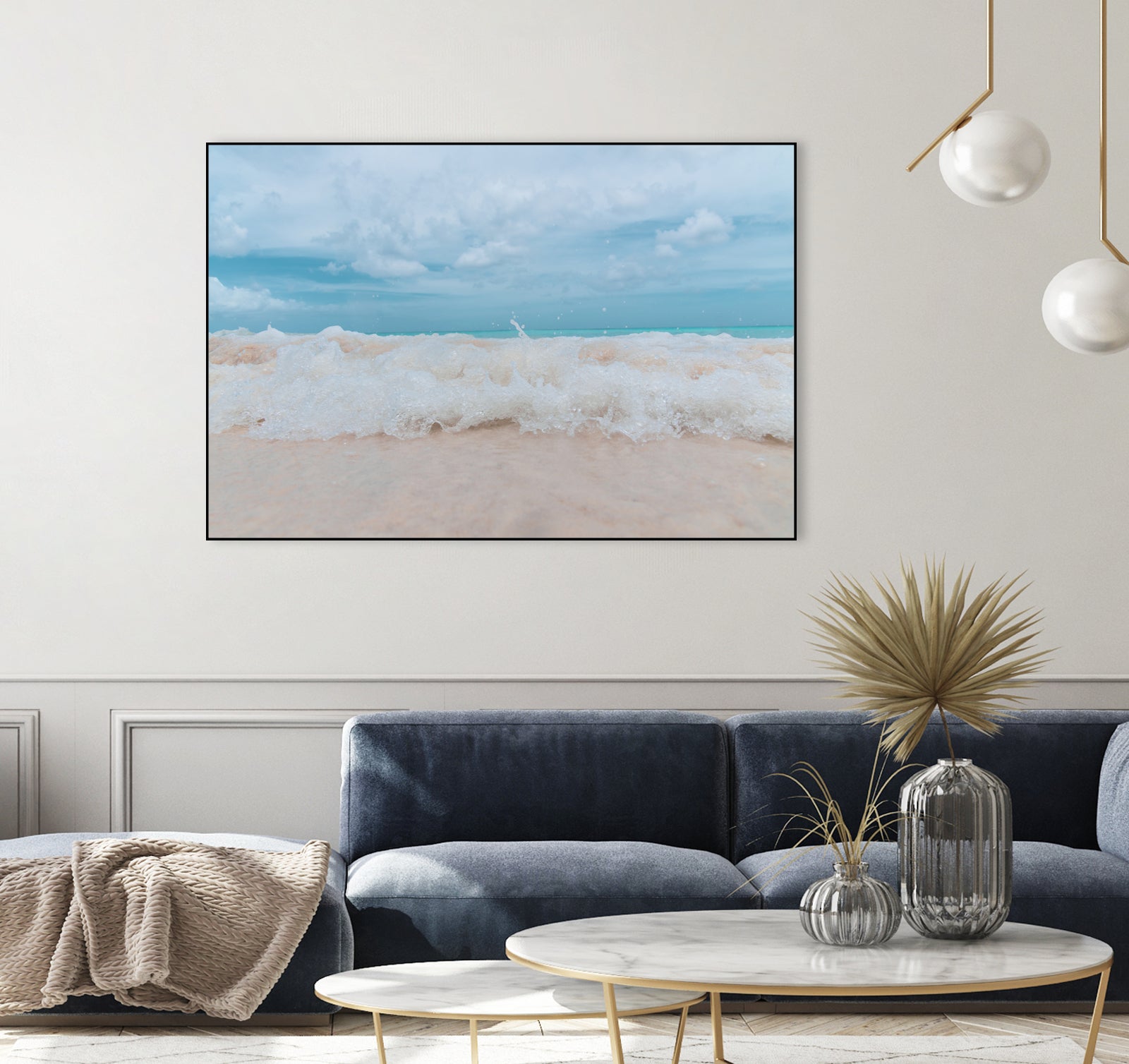 Caribbean Rush 1 by ©AnitasBellasArt on GIANT ART - blue coastal