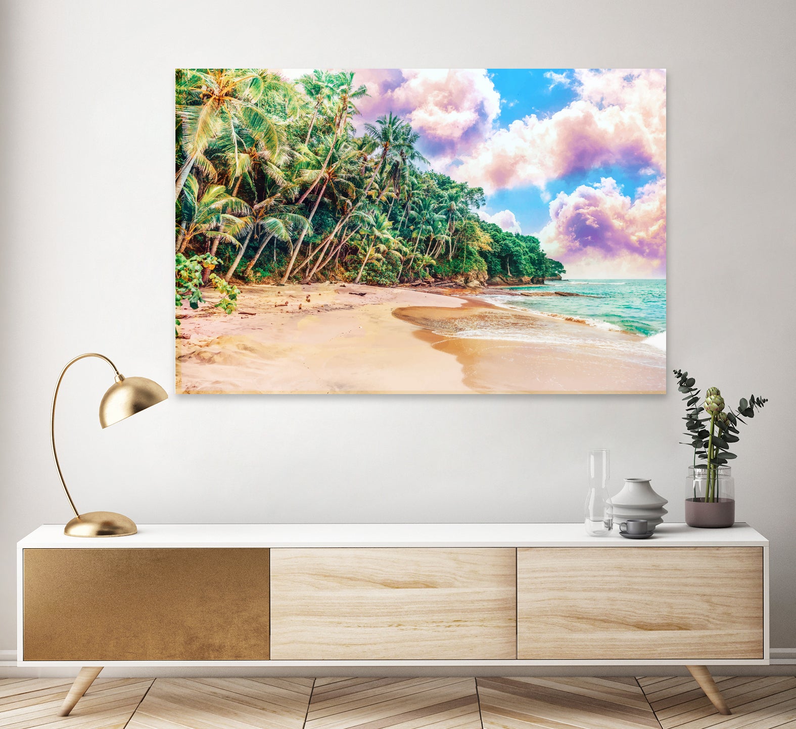 Beach Now by Uma Gokhale on GIANT ART - green photo illustration