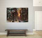 Sunset in the Frozen Winter Forest by Retno Asih Mustakimah on GIANT ART - black digital painting