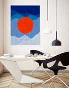 Minimalist landscape II by Vitor Costa on GIANT ART - blue digital painting