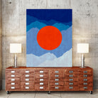 Minimalist landscape II by Vitor Costa on GIANT ART - blue digital painting
