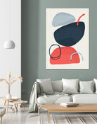 Abstract XIV by Vitor Costa on GIANT ART - blue digital painting